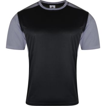 Exxact Sports Crew Neck T Shirts for Men - Quick Dry Mesh Performance Men's T-Shirts Short Sleeve for Workout, Sports - Adult