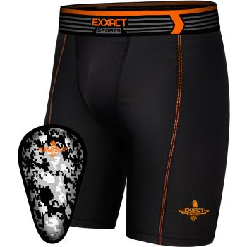 Men's Compression Shorts for Baseball/Football with Soft Cup - Adult