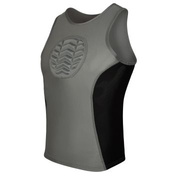 Exxact Sports Baseball Chest Protector Youth - Sports Tank Top Padded Compression Shirt, Softball Chest Protector (Youth)-Gray-X-Small