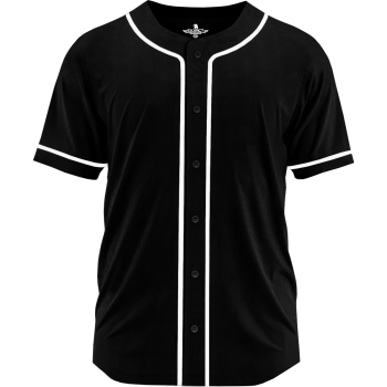 Men's Blank Baseball Jersey, Full Button Jersey